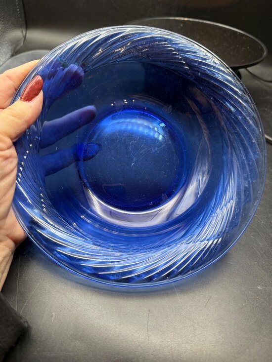 Pyrex Other - Pyrex Cobalt Blue  Festiva Swirl Soup Bowl Set of 2